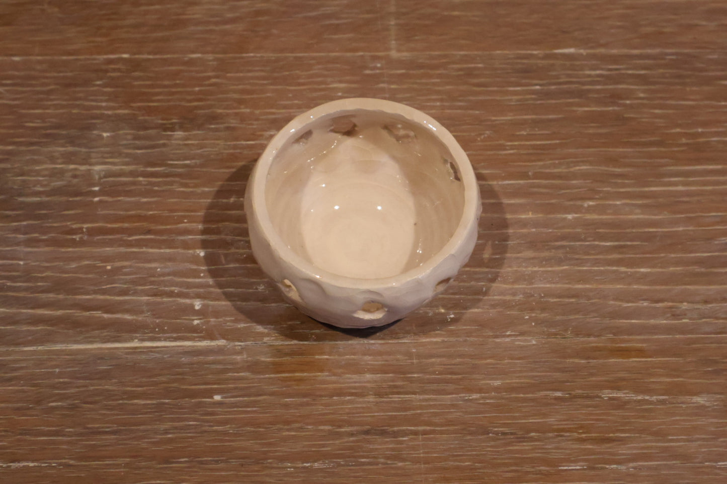 Cream Candle Holder