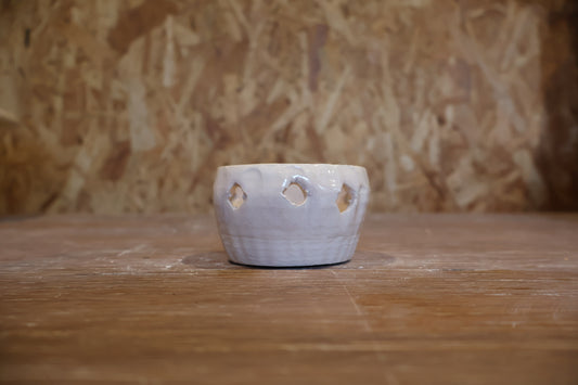 Cream Candle Holder