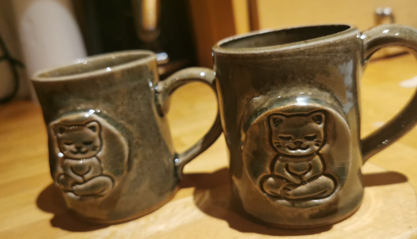 Meditating Cat Mug